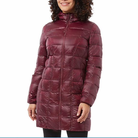 RED NWT Ladies'‎ 3/4 Length Puffer Jacket Aventure - Picture 3 of 10